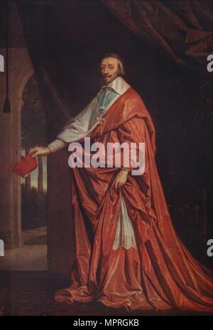 Philippe De Champaigne Portrait Of Cardinal Richelieu 1639 Louvre