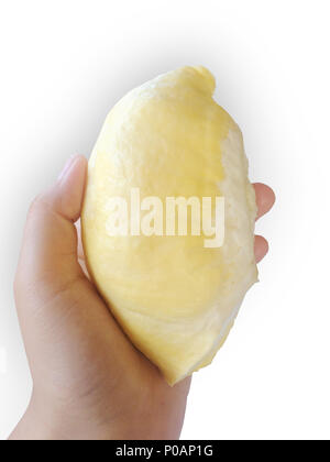 Ripe Monthong Durian Fruit Isolated On White Background King Of Fruits