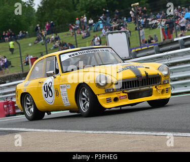 MGB GT V8 At Bernie S V8 Historic Outlaws Car Racing At Brands Hatch