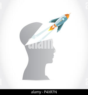 Stylized Space Shuttle Over White Background Stock Photo Alamy