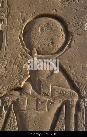 Relief Of The Sun God Ra Burial Site Of Siptah KV47 Museum The