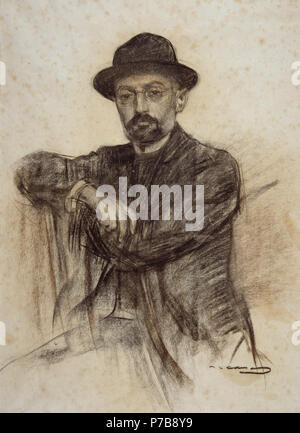 Ramon Casas Mnac Miguel De Unamuno D Stock Photo Alamy