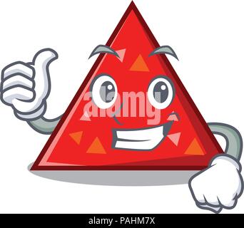 Okay Triangel Character Cartoon Style Stock Vector Image Art Alamy