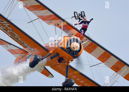 The Flying Circus Formerly Breitling Wingwalkers Wingwalking Display