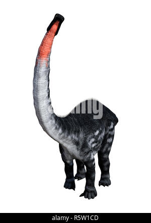 D Rendering Of A Dinosaur Apatosaurus Isolated On White Background