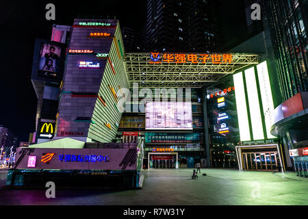 China Shenzhen Huaqiang North Commercial Street With Neon Lights