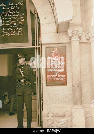 Palestine Disturbances Outside Entrance Of The Office Of The