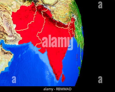 South Asia Political Map Southern Subregion Of Asia Defined In