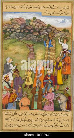 India Abu L Fazl Ibn Mubarak Presenting The Akbarnama To The Mughal