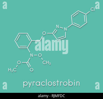 Pyraclostrobin Fungicide Molecule Skeletal Formula Stock Photo Alamy