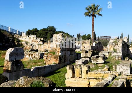 The Ancient Site Of Kerameikos Was Divided Into Two Parts By The Walls