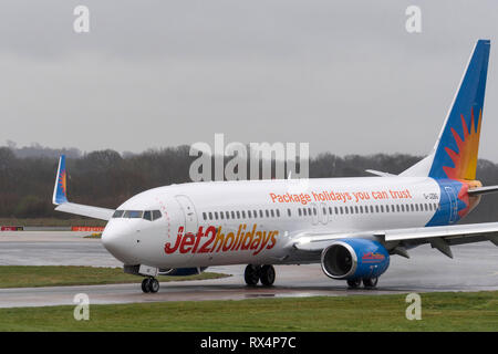 Jet 2 Holidays Boeing 737 Aircraft On The Runway And Ready For Take Off