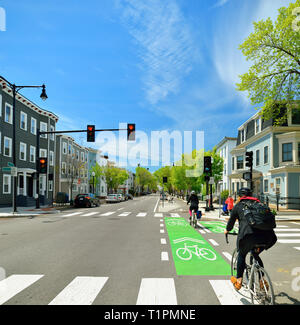 Bikers Lane Sign On The Asphalt Ground Stock Photo Alamy