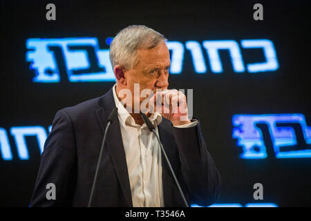 Rosh Ha Ayin Israel Th Apr Blue And White Party Leader Benny