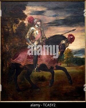 Emperor Charles V At Muhlberg By Titian Stock Photo Alamy