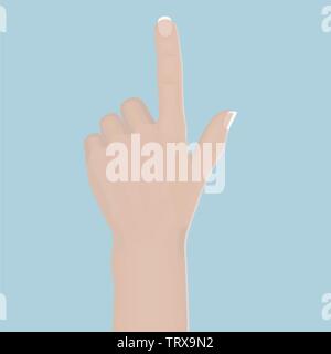 Pointing Hand Forefinger Index Finger Pop Art Retro Comic Style