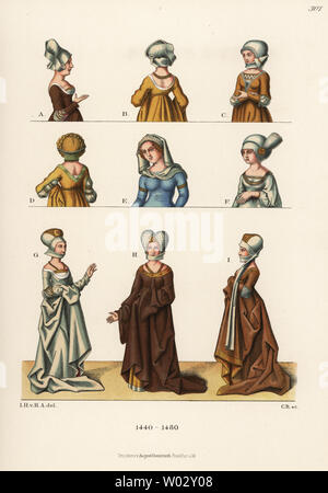 Womens Costumes Of The Mid Th Century From The Duke Of Saxonys