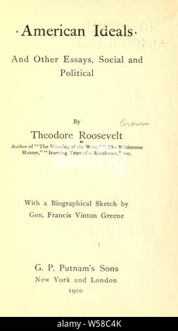 THEODORE ROOSEVELT 1858 1919 American Statesman In 1898 As Commander