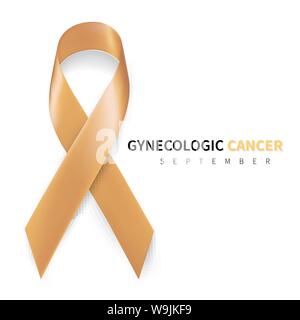 Vector Illustration Design Concept Of Gynecologic Cancer Awareness