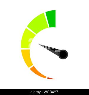 Speedometer Indicator Level Quality Rating Indication Goods Grade