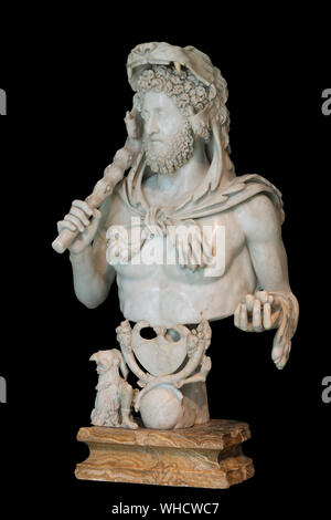 Bust Of Commodus As Hercules Musei Capitolini Rome Italy Stock Photo