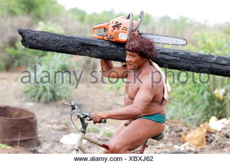 Kalapalo Indios Mato Grosso Brazil South America Stock Photo Alamy