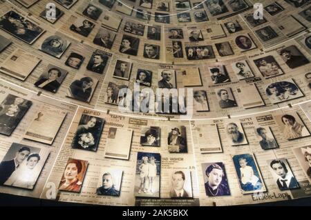 Jerusalem Holocaust Gedenkstaette Yad Vashem Der Halle Der Namen