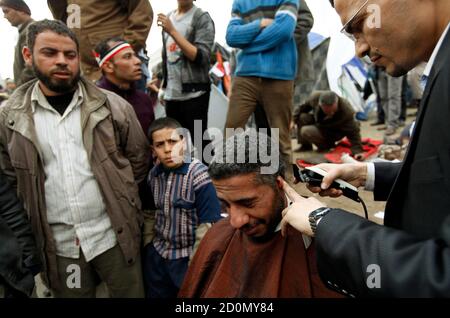 Frieden Zelte auf dem Tahrir Platz Kairo Ägypten Stockfotografie Alamy