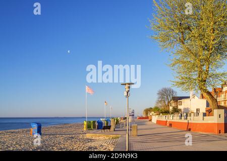 Strandpromenade von Wyk auf Föhr Föhr Insel Nordfriesland Schleswig