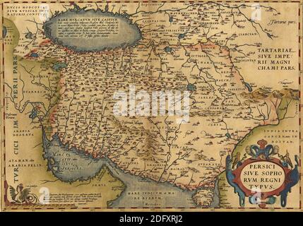 Antike Landkarte Von Persien Von Abraham Ortelius Um