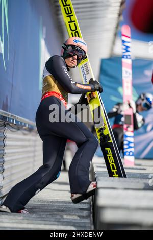 Vikersund Norwegen 11 März 2022 Nordisches Skifahren Skispringen