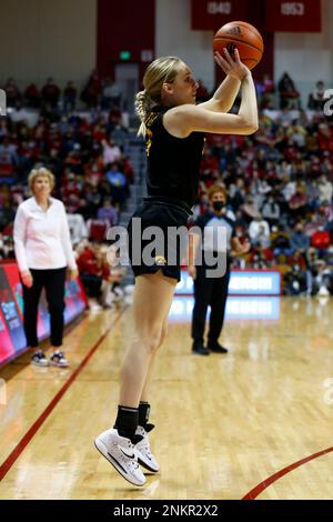 Bloomington In February Iowa Hawkeyes Guard Caitlin Clark