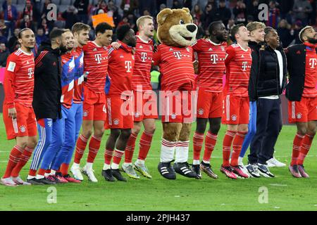 M Nchen Deutschland April Fcbayern Spieler Feiern Den