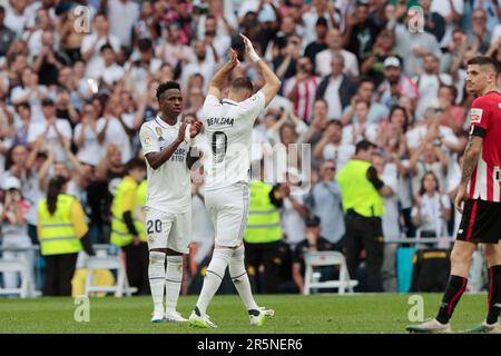 Madrid Spanien Karim Benzema Verabschiedet Sich Von Real