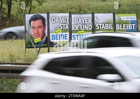 Wahlplakate Von Markus Soeder Ministerpraesident Bayern Und Csu