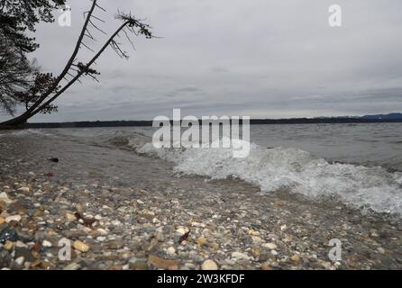 Tutzing Bayern Deutschland 21 Dezember 2023 Ein Wintertag In