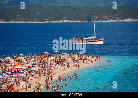 Strand Zlatni Rat FKK Strand Bol Insel Brac Dalmatien Kroatien