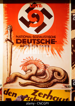 Wahlplakat Der NSDAP Aus Der 1930er Jahre Deutschland Stockfotografie