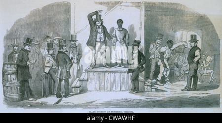 Slave Auktion In Richmond Virginia Im Jahr 1856 Eine Frau Steht