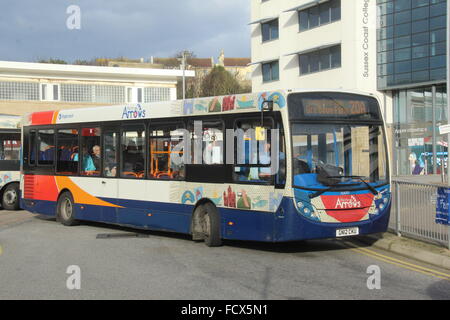 Eine Adl Alexander Dennis Enviro Eindecker Bus Mit Stagecoach S D In