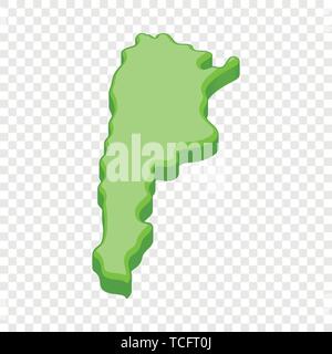 Gr Ne Karte Von Argentinien Symbol Cartoon Stil Stock Vektorgrafik Alamy