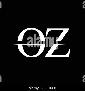 Oz O Letra Del Alfabeto Z Logotipo Cono Combinaci N De Dise O Con Los