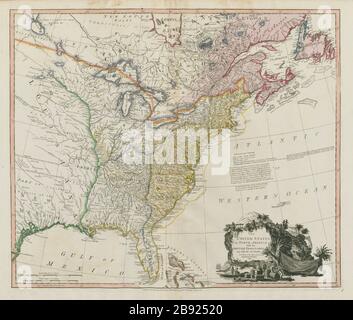 Siglo Xviii Mapa De Estados Unidos Fotograf A De Stock Alamy