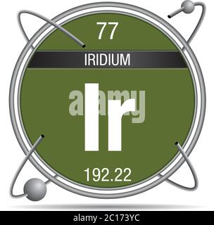 S Mbolo De Iridio El Elemento N Mero De La Tabla Peri Dica De Los