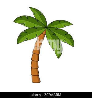 Icono De Altas Palmeras Estilo De Dibujos Animados Imagen Vector De Stock Alamy