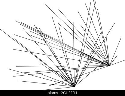Estructura aleatoria del elemento de líneas geométricas angulares