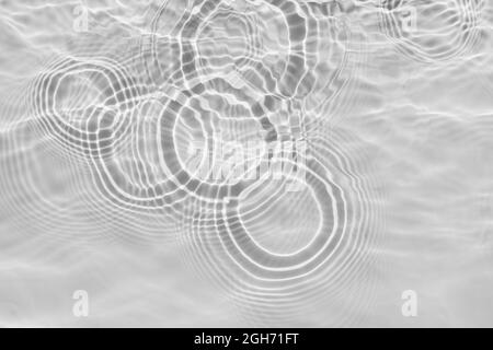 Textura de agua con círculos en el efecto de superposición de agua para