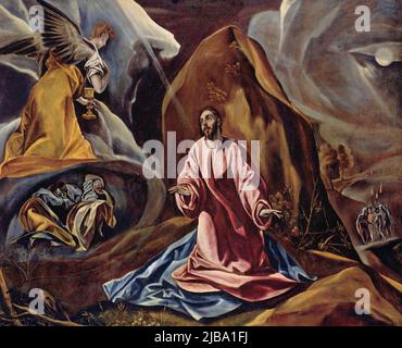 El Greco La Agon A En El Huerto De Getseman Pintura Circa