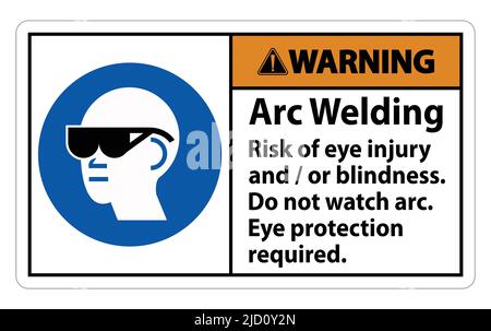 Señal de advertencia Soldadura por arco Riesgo de lesión ocular y o