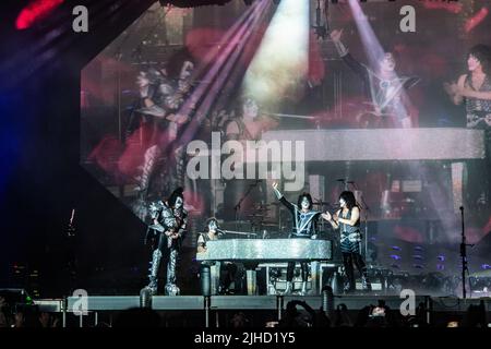 Tommy Thayer Gene Simmons Eric Singer Y Paul Stanley De Kiss Posan